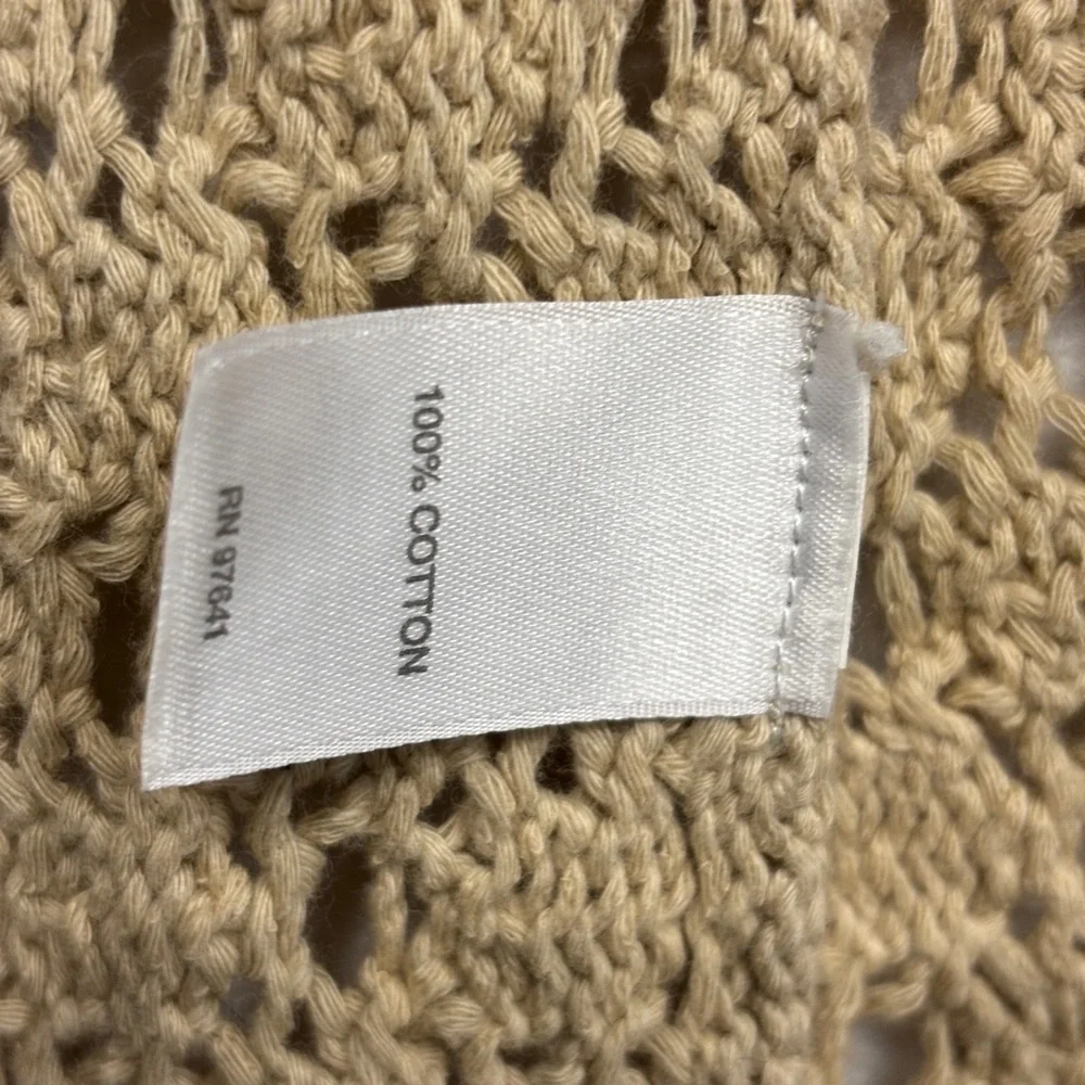 J Jill Knit Cotton‎ Short Sleeve Open Cardigan Sweater Tunic S